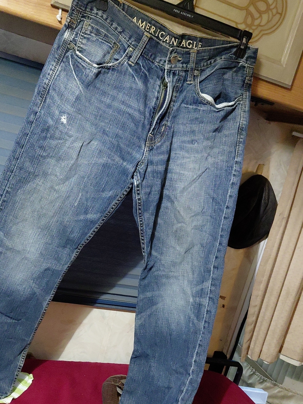 American Eagle Outfitters Men’s Light Blue Straight Jeans